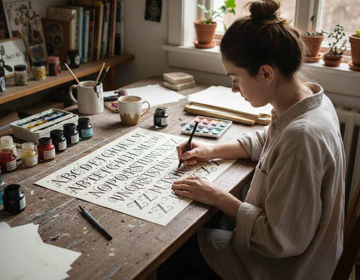 Das Handlettering Alphabet Das Handlettering Alphabet