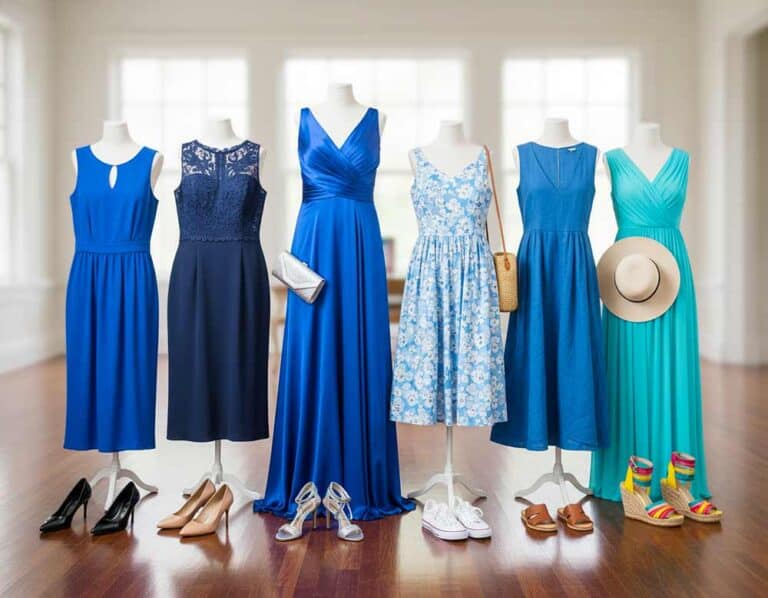 Mehr über den Artikel erfahren Welcher Schuh passt zum blauen Kleid