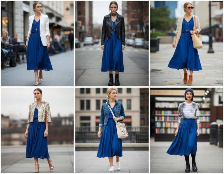 Mehr über den Artikel erfahren Was kann man zu einem blauen Kleid anziehen?