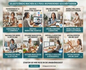 Mehr über den Artikel erfahren Womit selbstständig machen als Frau? Geschäftsideen mit Potenzial